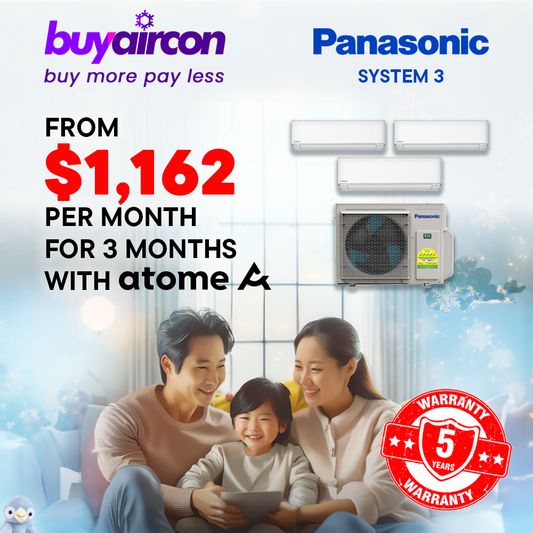 Panasonic System 3 Split Aircon - CU-3XU28YBZ