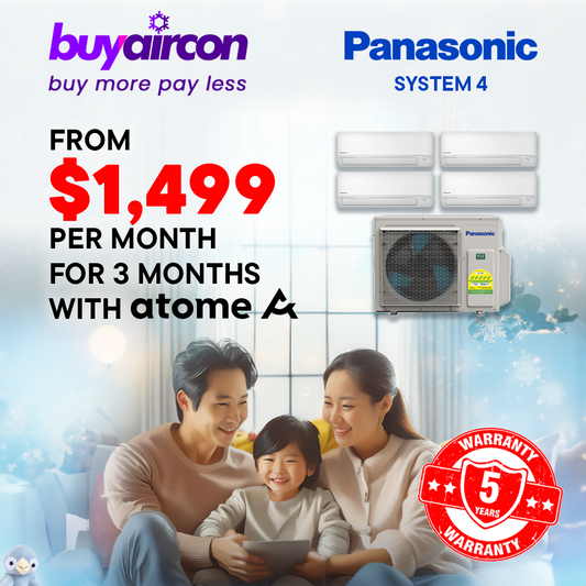 Panasonic System 4 Split Aircon - CU-4XU33YBZ